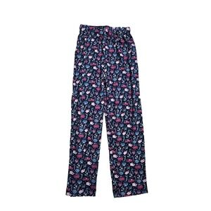 Vineyard Vines Girls  Pajama Pants M 10-12  Navy Blue Holiday  Candy Canes